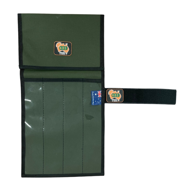 AOS Canvas Knife Wrap 4 piece Clear Front