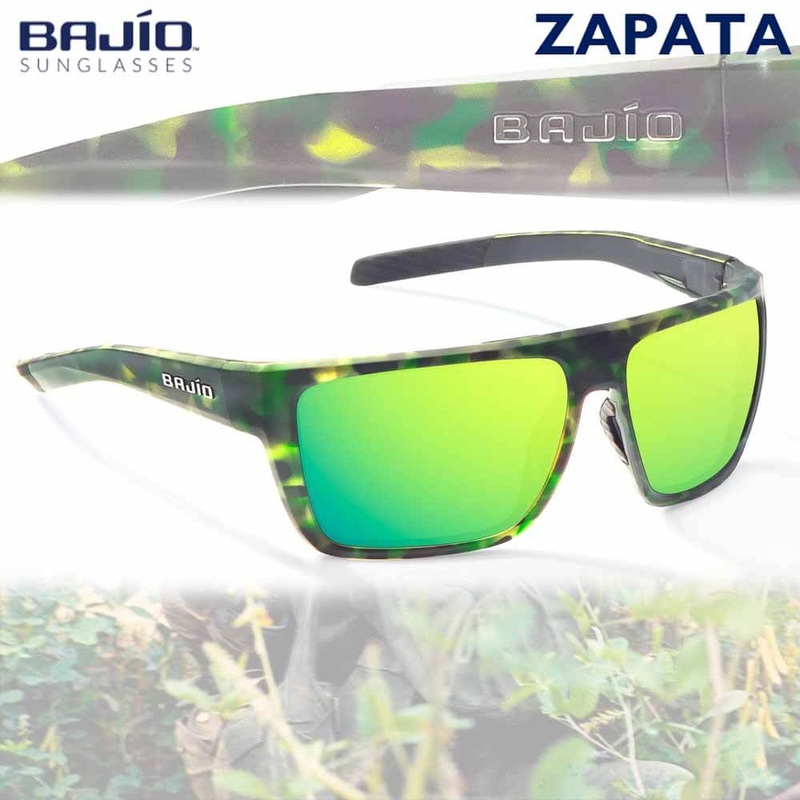 Bajio Zapata Sunglasses BROWN GRASS MATTE BLUE GLASS