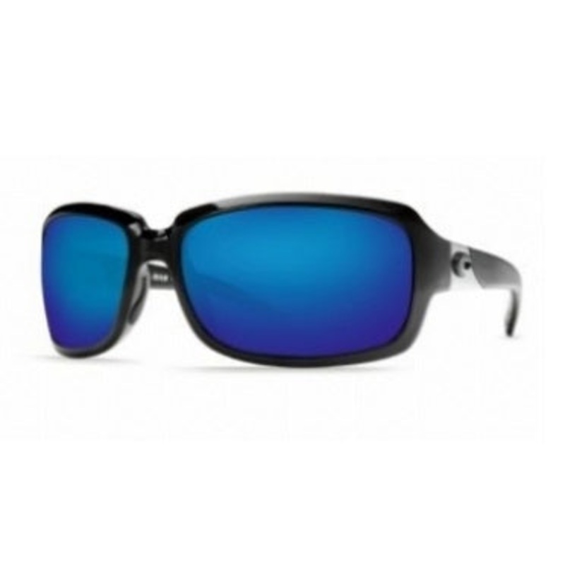 Costa Del Mar Isabela Black Frame Polarised Lens Performance Sunglasses – Blue Mirror 580G