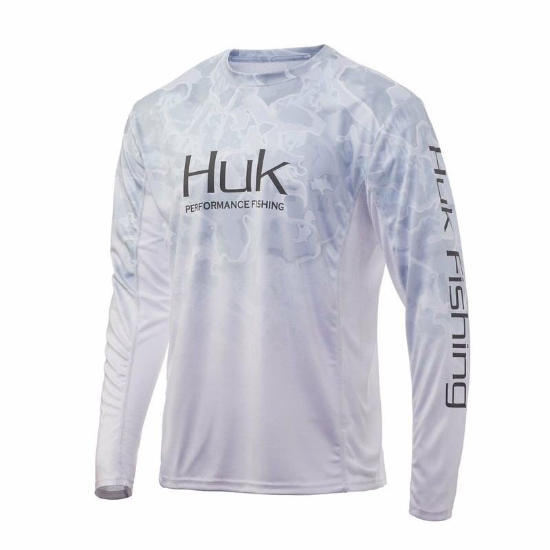 Huk Men’s Icon X Current Camo Fade Vented Shirt H1200155 Boca Grande (446) Small