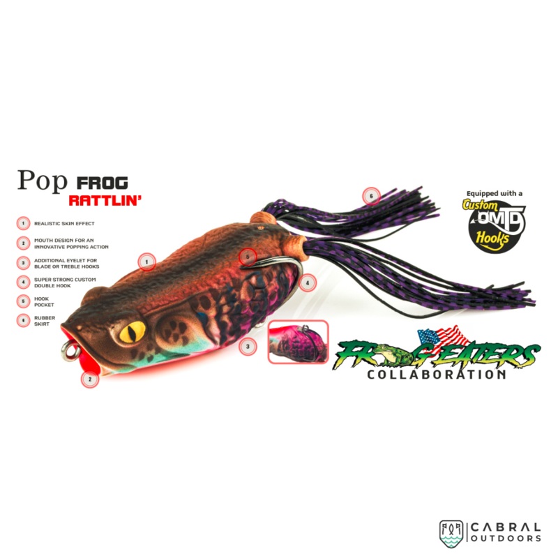 Molix Rattlin’ Pop Frog | Size: 6.5cm | 18g Leopard Frog (#72)