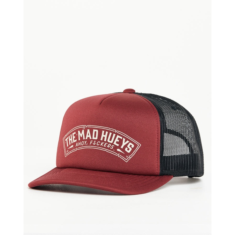 The Mad Hueys Anchor Drop Foam Trucker Hat Black