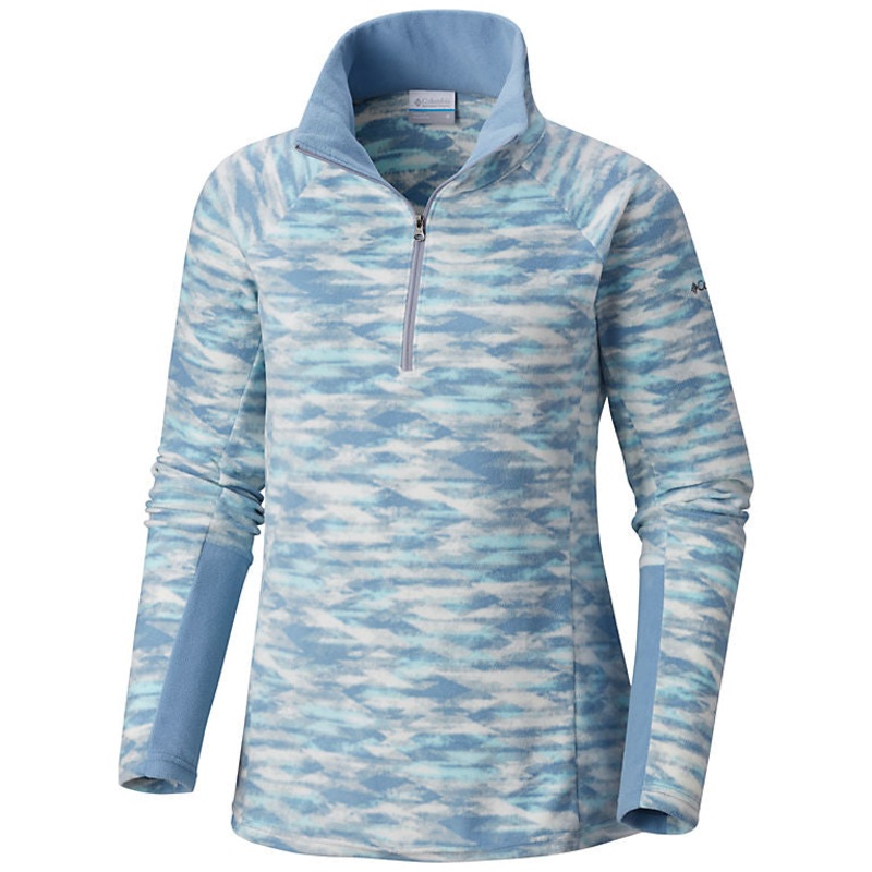 Columbia Glacial IV Print Half Zip Womens Pullover Dark Mirage Large