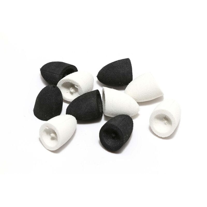Foam Cupped Faced Popper Heads Medium White