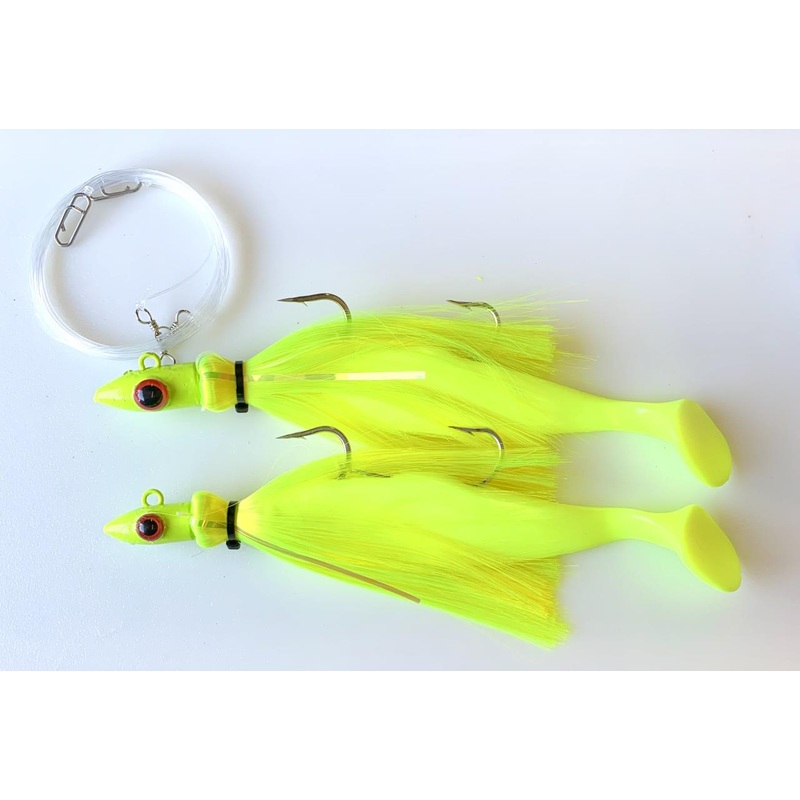 MagicTail Mojo Tandem Rig BH Chartreuse 8/4oz