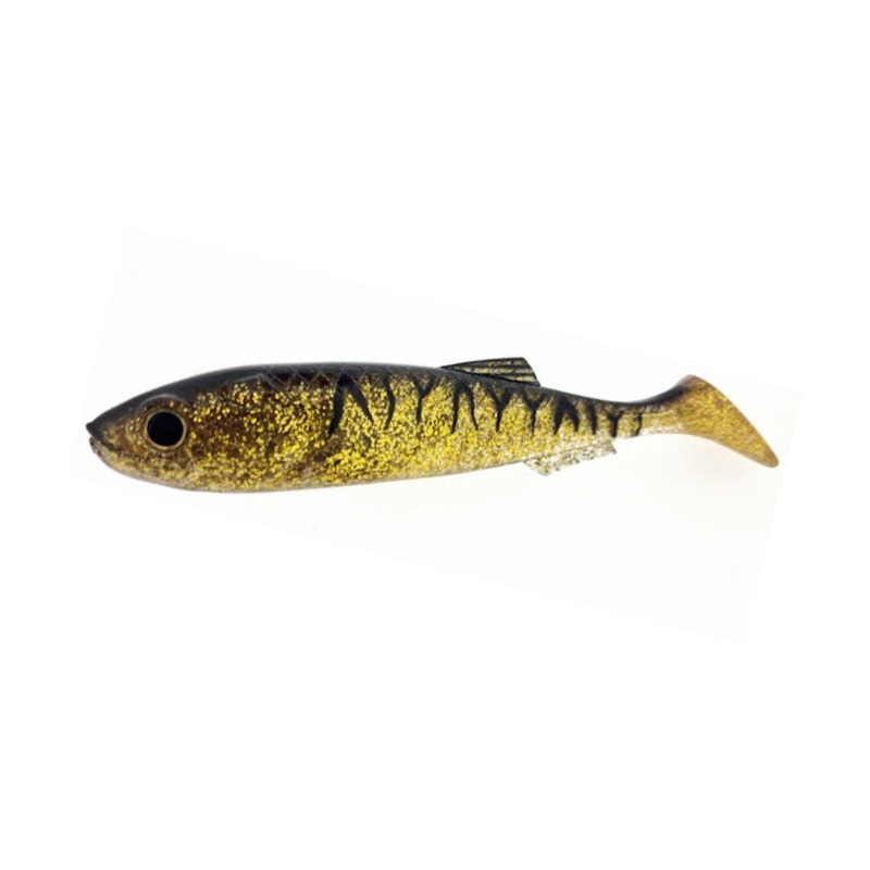Molix Real Thing RT Shad Soft Plastic Swimbait Lure 5.5 Inch Black Gold