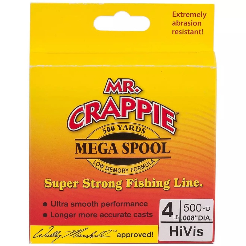 Mr. Crappie Hi Viz Mono 4lb 500yds