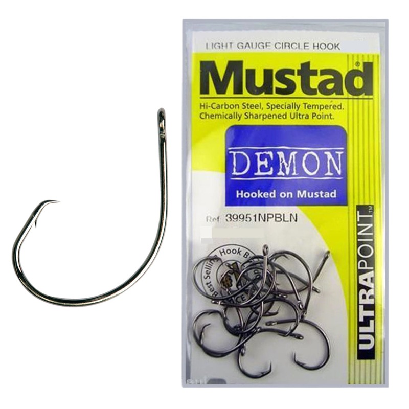 Mustad Demon Light Gauge Circle Hooks 1
