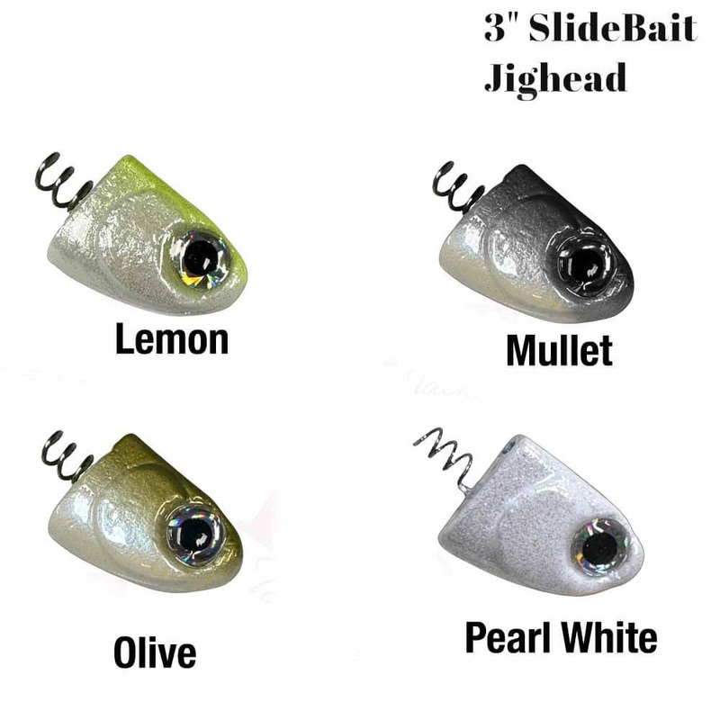 R&R 3″ SlideBait Jig head LEMON 1/2OZ