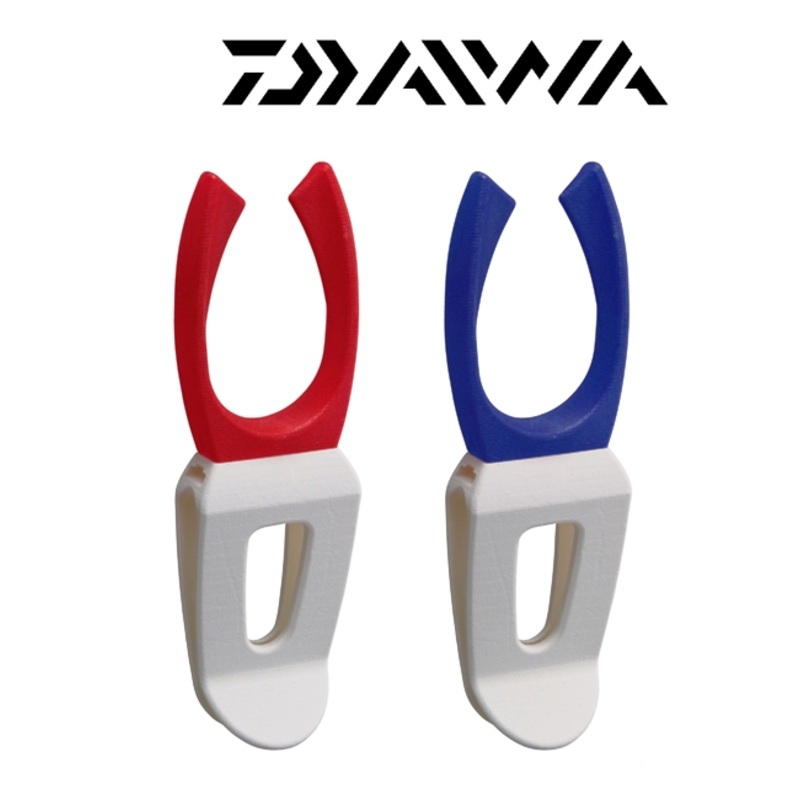 Daiwa Rod Clip B (2 pcs set) Red
