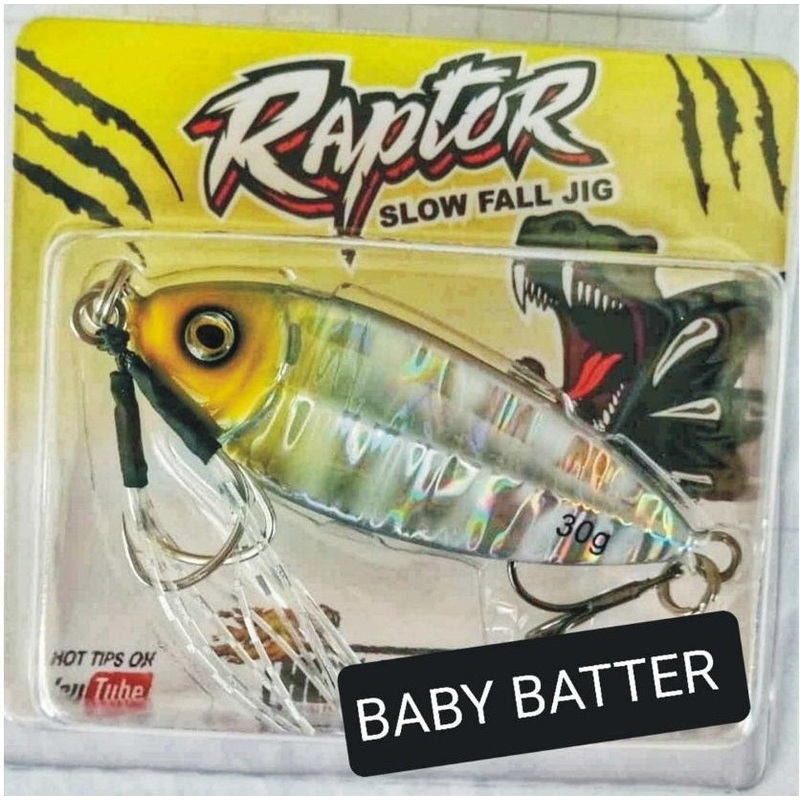 Hot Bite Raptor 30g Slow Fall Jig Baby Batter