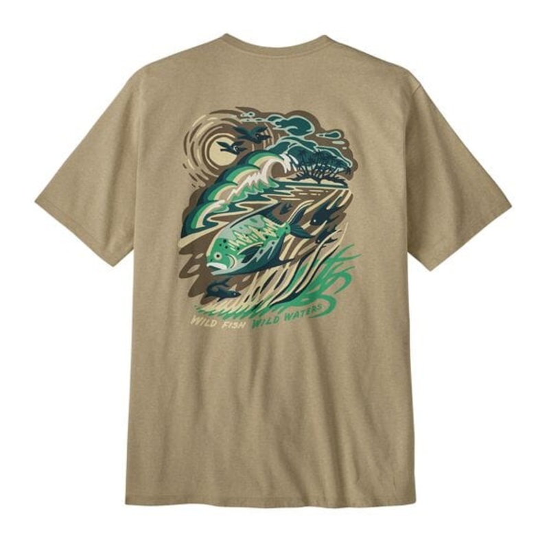 Patagonia Take a Stand Responsibili-Tee XS Palm Island: Pumice