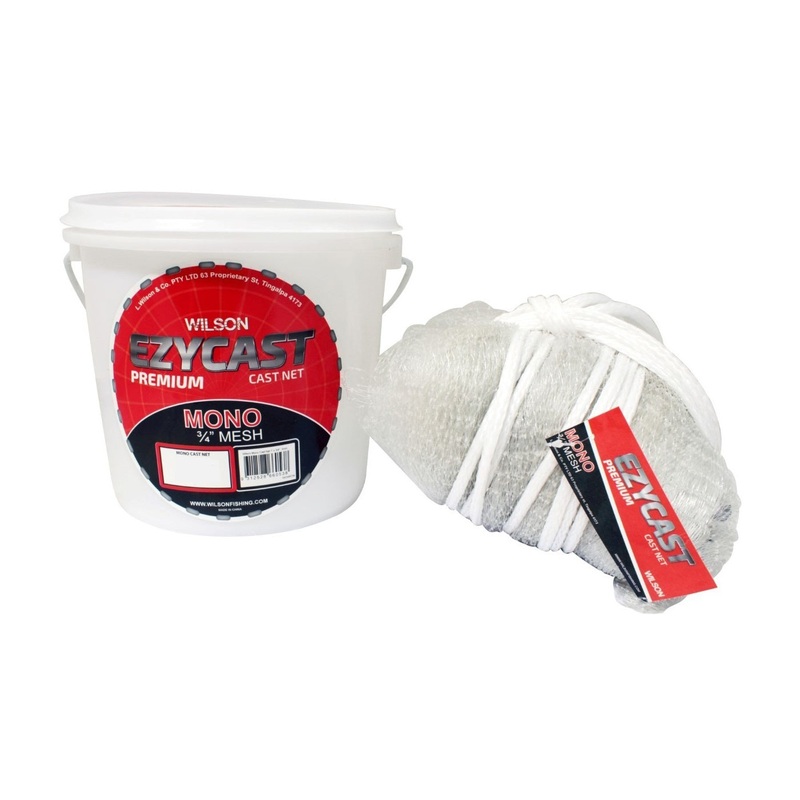Wilson Ezycast Bottom Pocket 3/4 inch mesh Cast Net 10ft