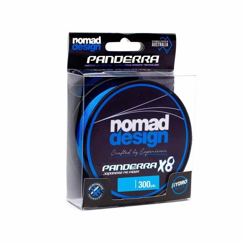 Nomad 300Yd Panderra 8X Cyan Blue Braid 10LB