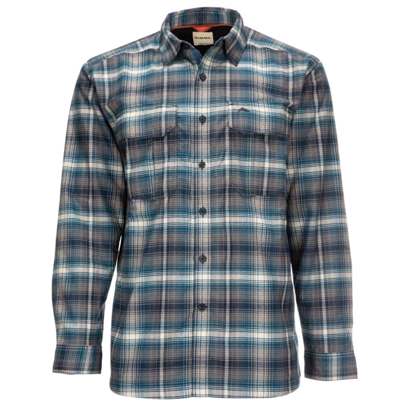 Simms Coldweather Shirt S Atlantis Steel Plaid