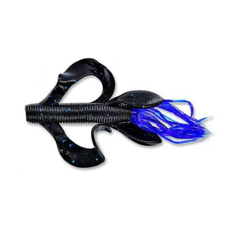 Yamamoto 4″ Kreature Black Blue With Blue Skirt 5-07-523