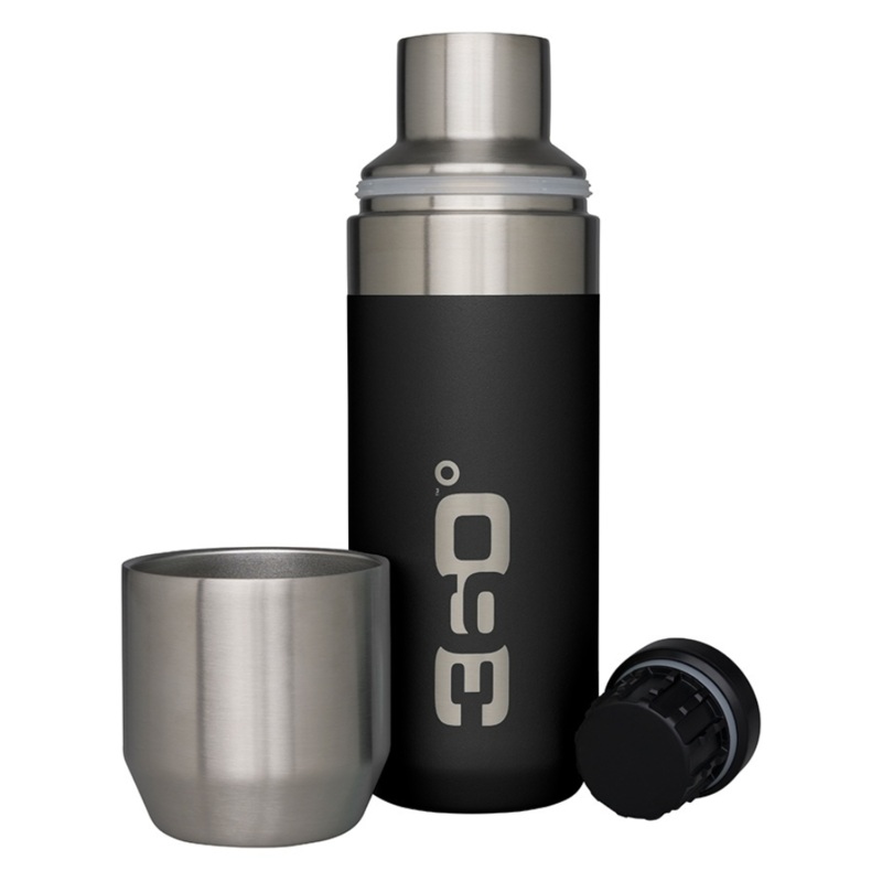 360 Degree Vacuum Insulated Flask With Pour Through Cap 750ml 750ML Black