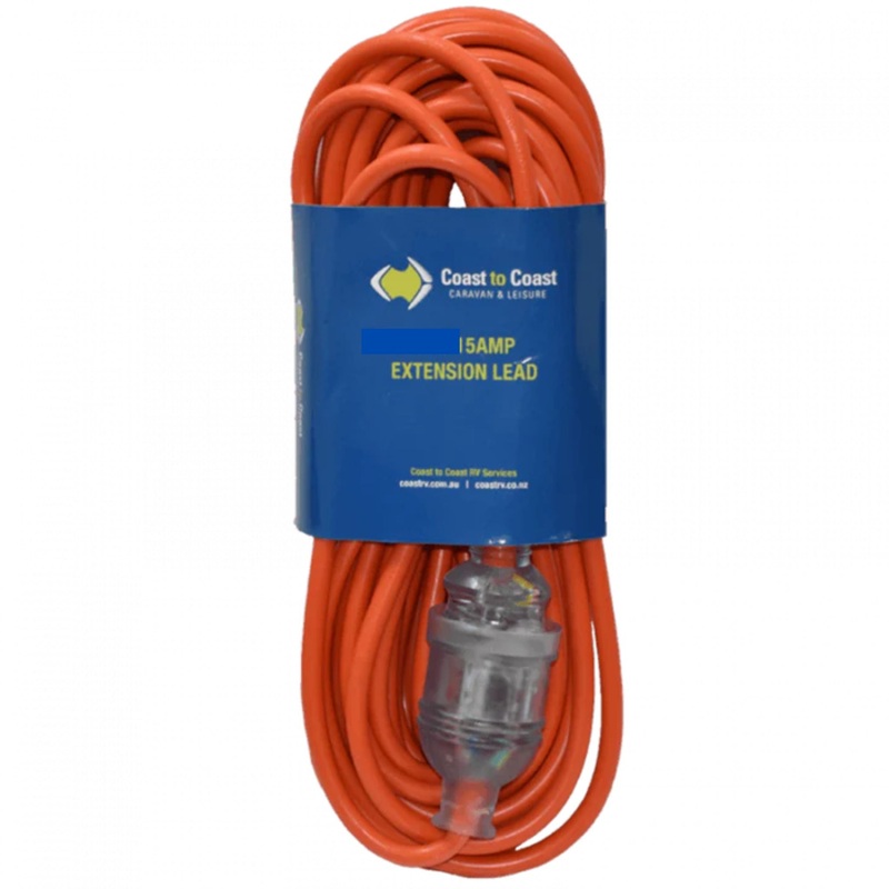 Coast To Coast 17M 15Amp Extension Lead 17M ORANGE