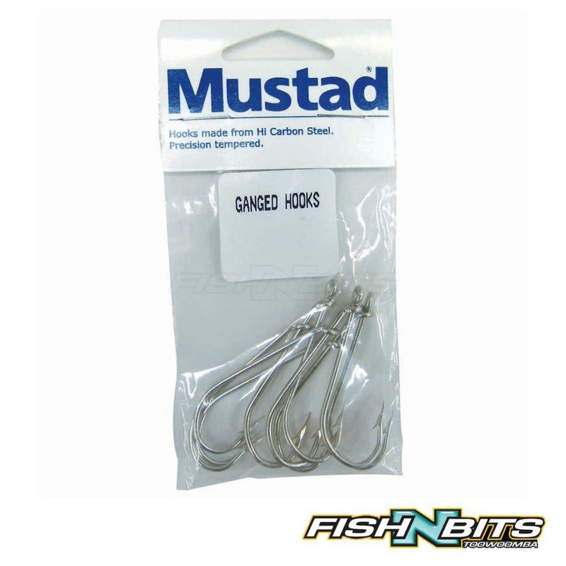 Mustad – Open eye ganged hooks (3 sets) 3/0