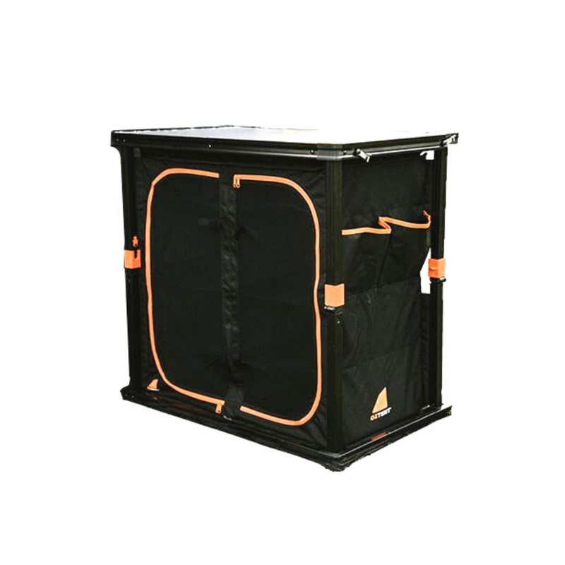 Oztent Double Camper Cupboard DOUBLE BLACK / ORANGE