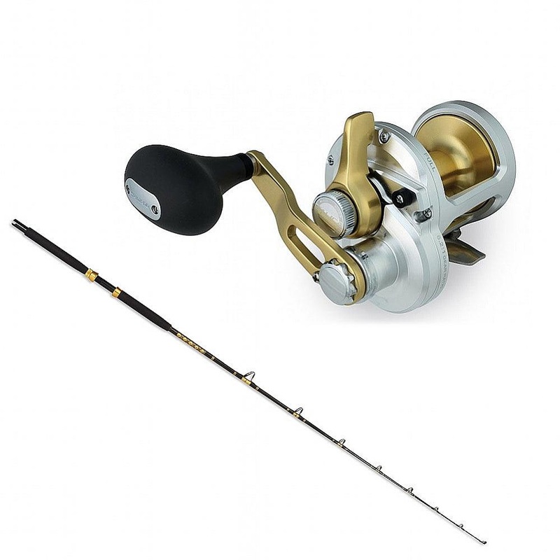 Shimano TALICA 12 LEVER DRAG with KC 10-25 6’6″ Composite CHAOS Gold Combo
