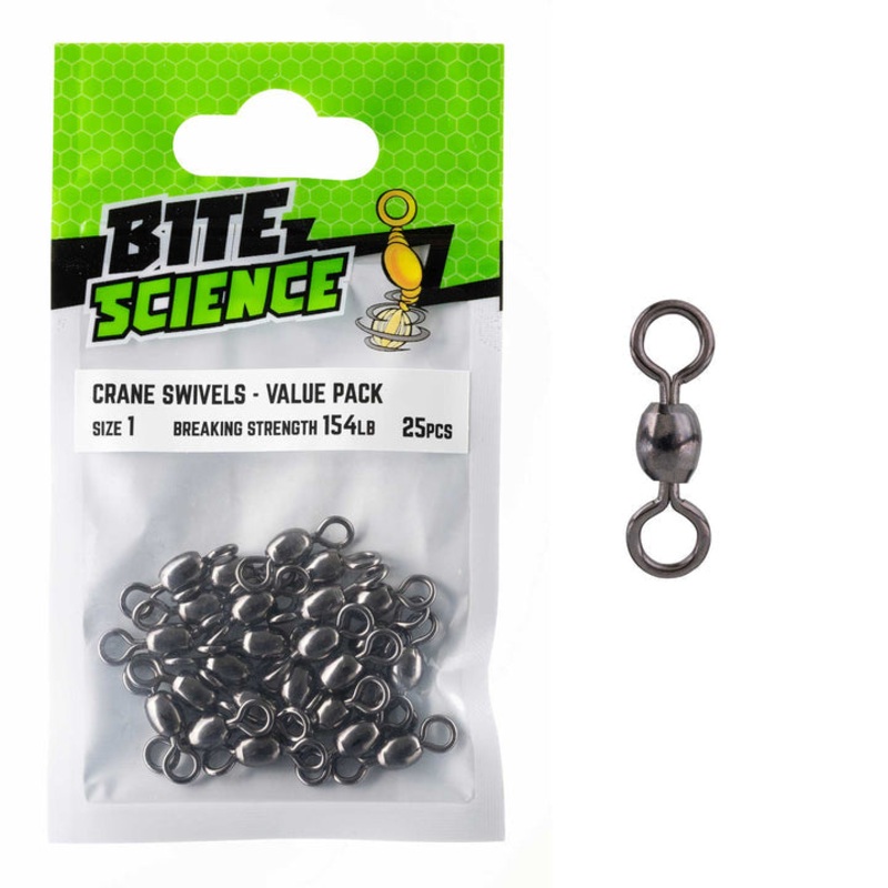 Bite Science Crane Swivel Bulk Value Pack Size 1 25PK