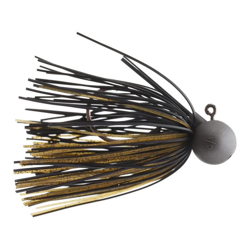 Keitech Tungsten Football Jig Green Pumpkin Black 1/4 oz