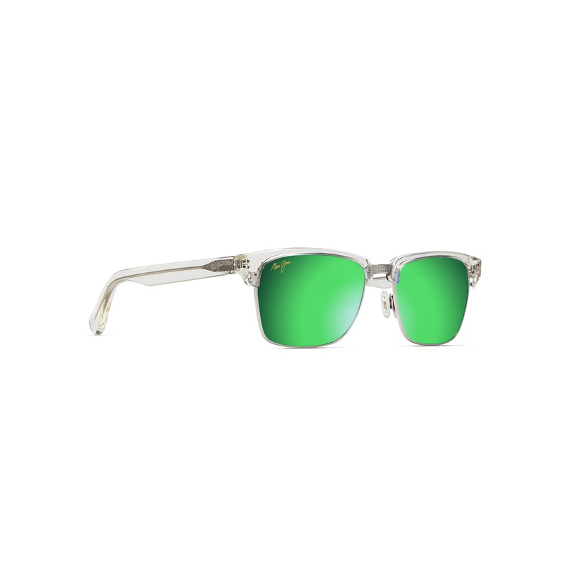 MAUI JIM MYMAUI Kawika Sunglasses Crystal Brilliant | Green Mirror