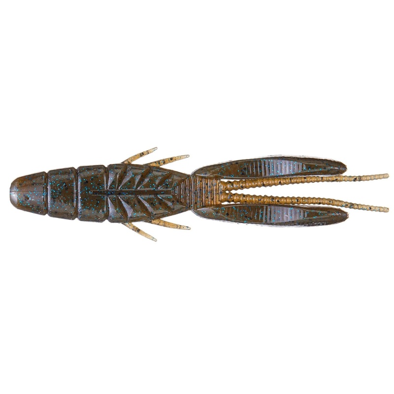 OSP DoLive Beaver Creature Bait Dark Cinnamon Blue/Pepper 3.5″ 6pk