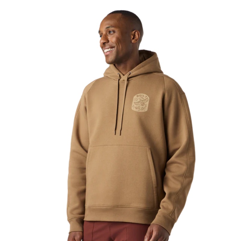 Yeti Built For The Wild Fleece Hoodie S Brush Brown