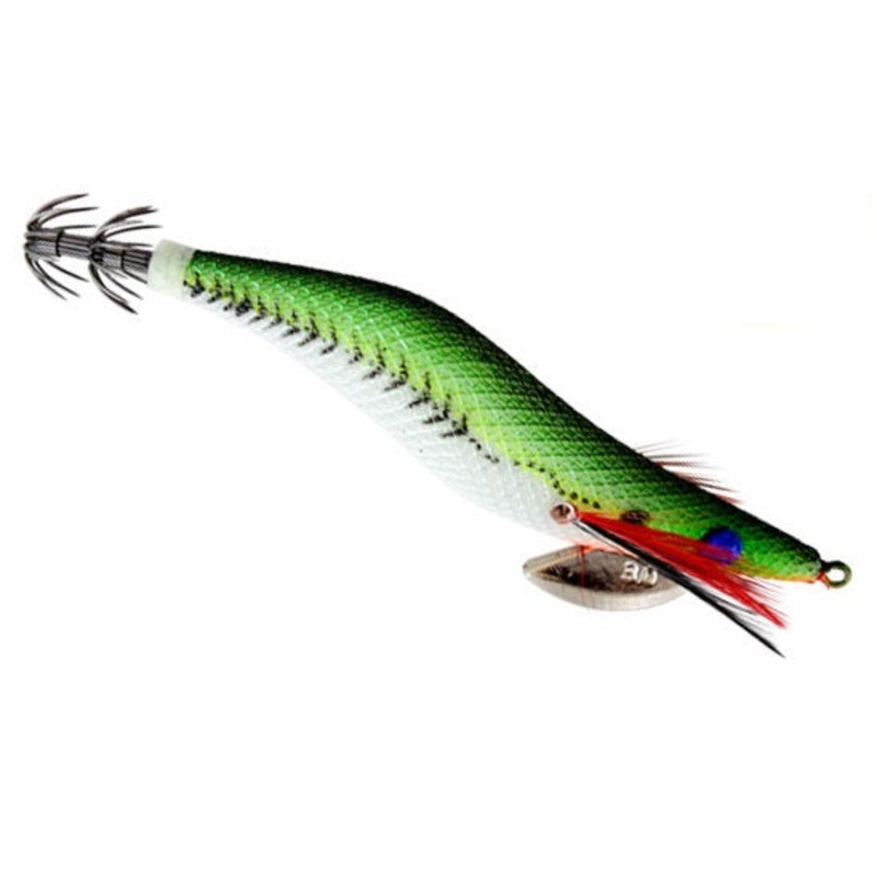 Black Magic Squid Snatcher 2.0 Squid Jig Lure Black Green