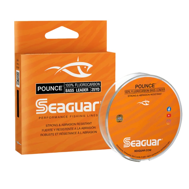 Seaguar Pounce Fluorocarbon Leader – 25yds 6 lb