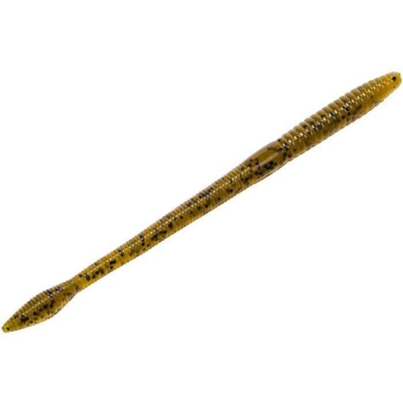 Strike King KVD 5″ Finesse Worm Green Pumpkin