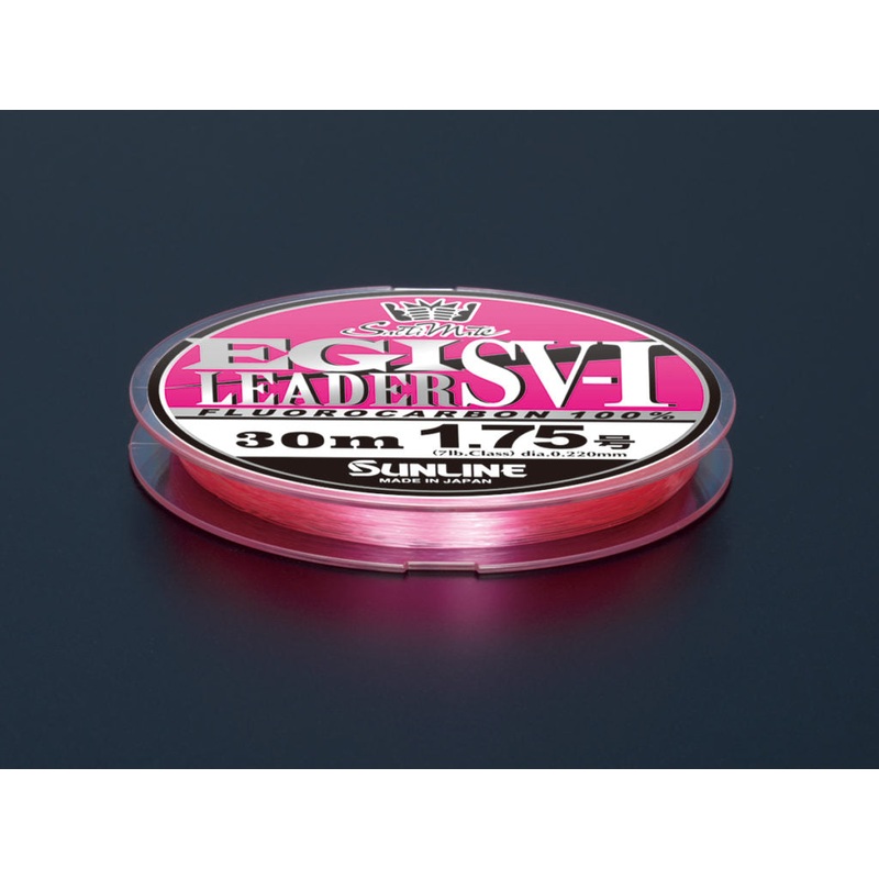 Sunline 2020 EGI Pink SV-1 Fluorocarbon Leader 6lb