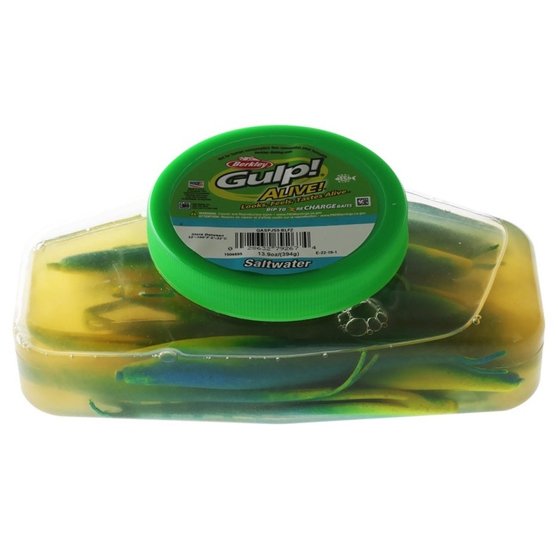 Berkley Gulp Alive Jerk Shad 5 inch Soft Plastic Lure Bulk Tub Blue Fuse
