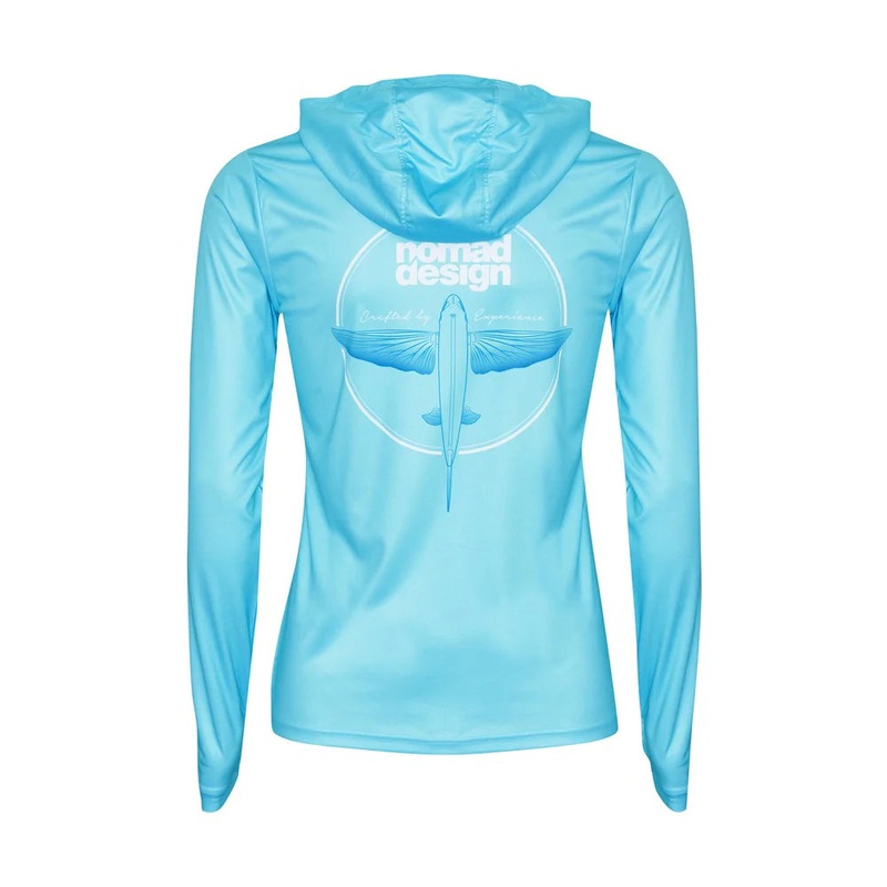 Nomad Design Hooded Tech Womens Flyer Teal 2XL