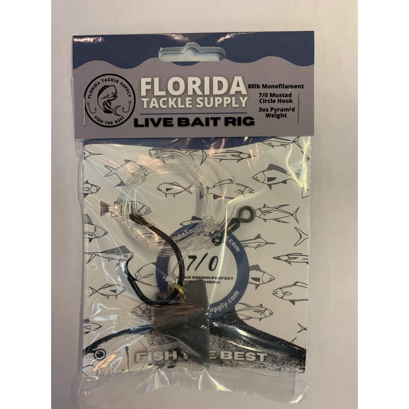 Rigs – Florida Tackle Supply – Live Bait Rig Size 7/0