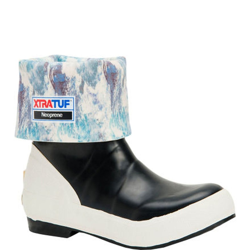 XTRATUF Women’s 12″ Legacy Boot Black/White 6