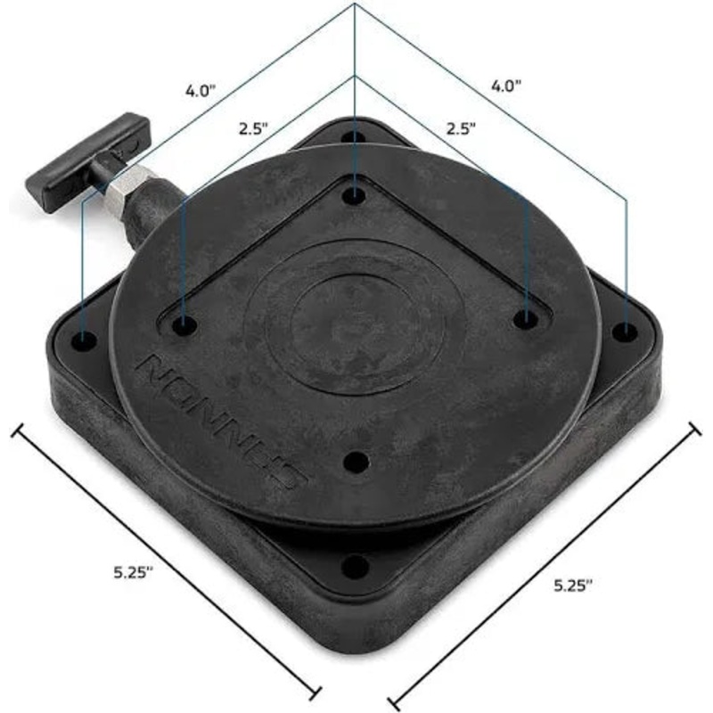 Cannon Low Profile Downrigger Swivel Base 2207003