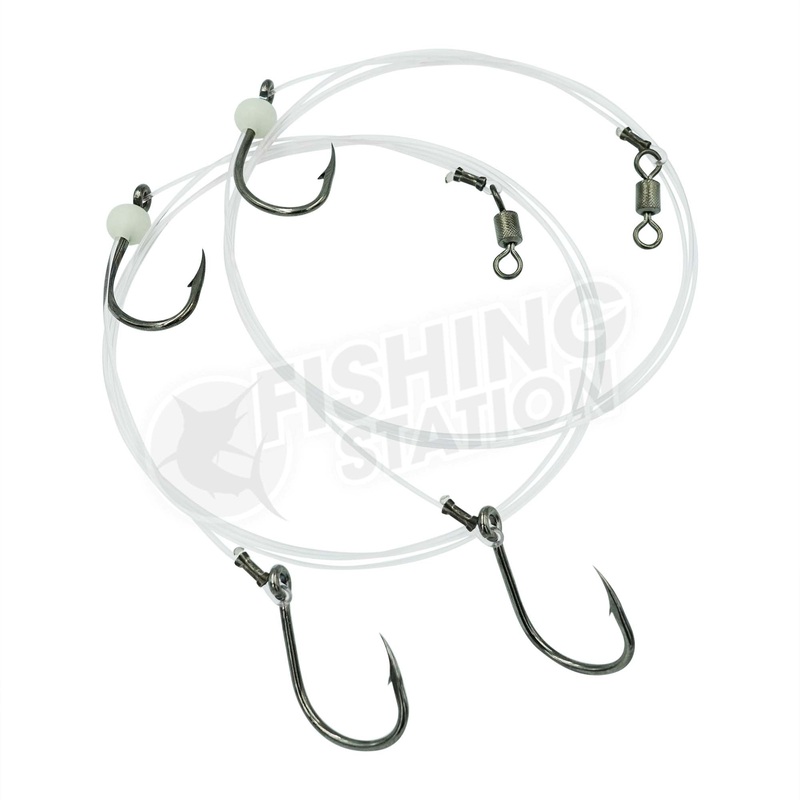 Fishing Station 2 Hook Sliding Rig 100lb 8/0