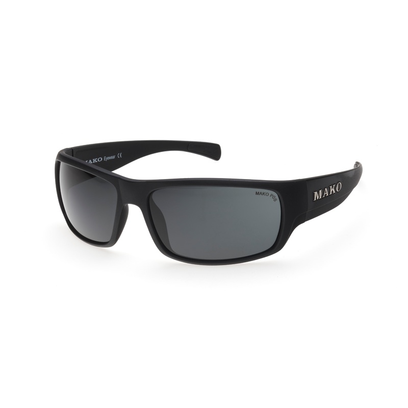 Mako Escape Matte Black Frame Poly Grey Lens Polarised Sunglasses