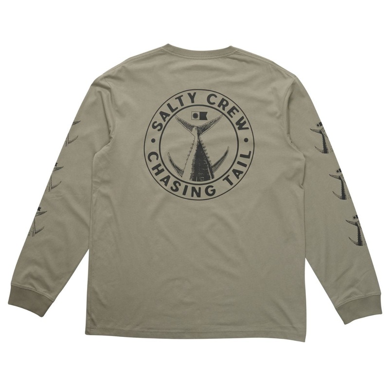 Salty Crew Tailgate Classic L/S Tee Small Kelp Green