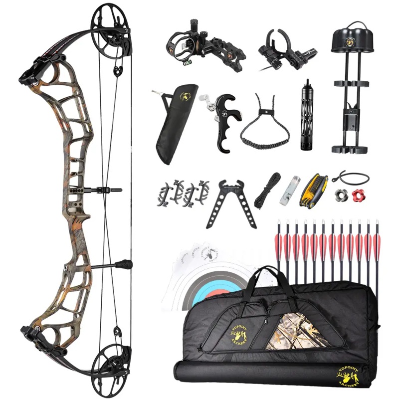 Topoint Acuity 33 Compound Bow Luxury Package Black LH 60LB