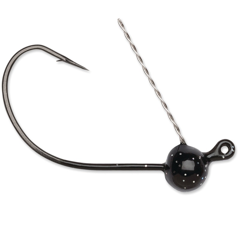 VMC Wacky Weedless Jig 1/4 BLACK 1/4