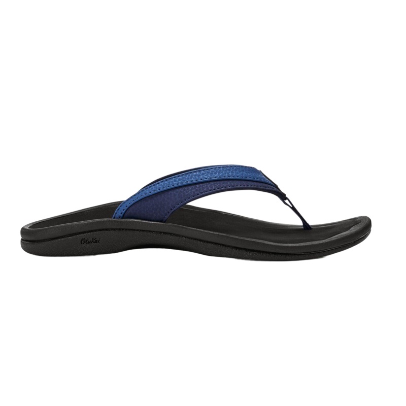 OluKai Womans ‘Ohana Sandals-Blueberry/Black 6