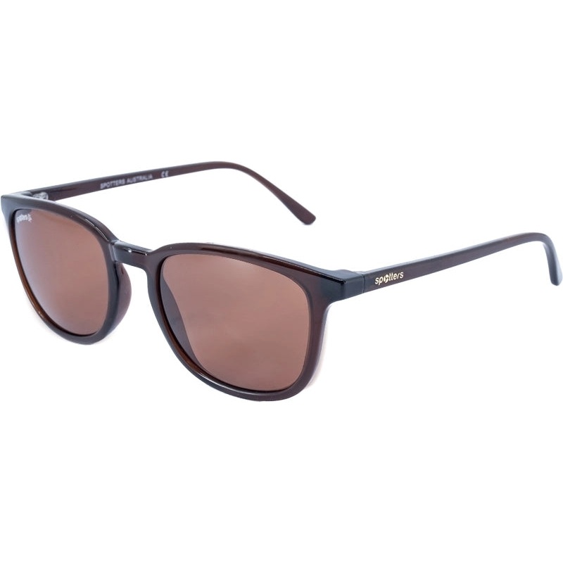 Spotters Sage Gloss Brown Frame Halide Glass Polarised Lens Performance Womens Sunglasses