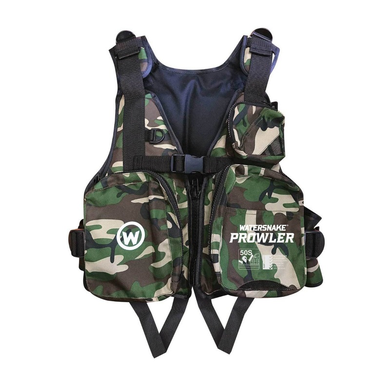 Watersnake Prowler Camo Adult Life Jacket Level 50S PFD Large