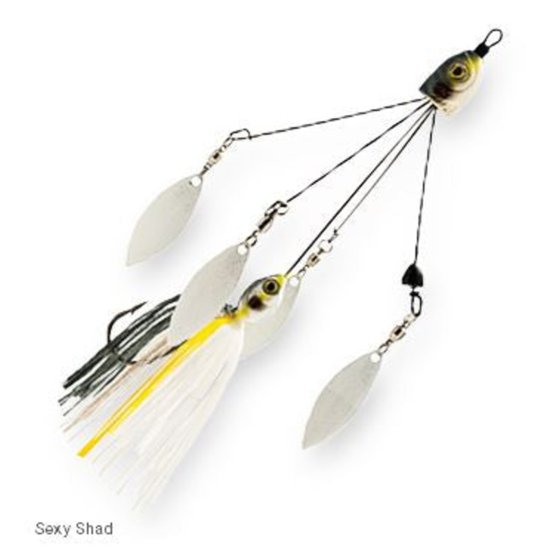 Z-Man Quadzilla collapsible 4-Arm spinner bait Blueback Herring