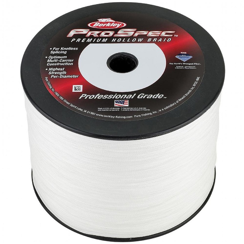Berkley ProSpec Premium Hollow Braid – White 500YD 80#