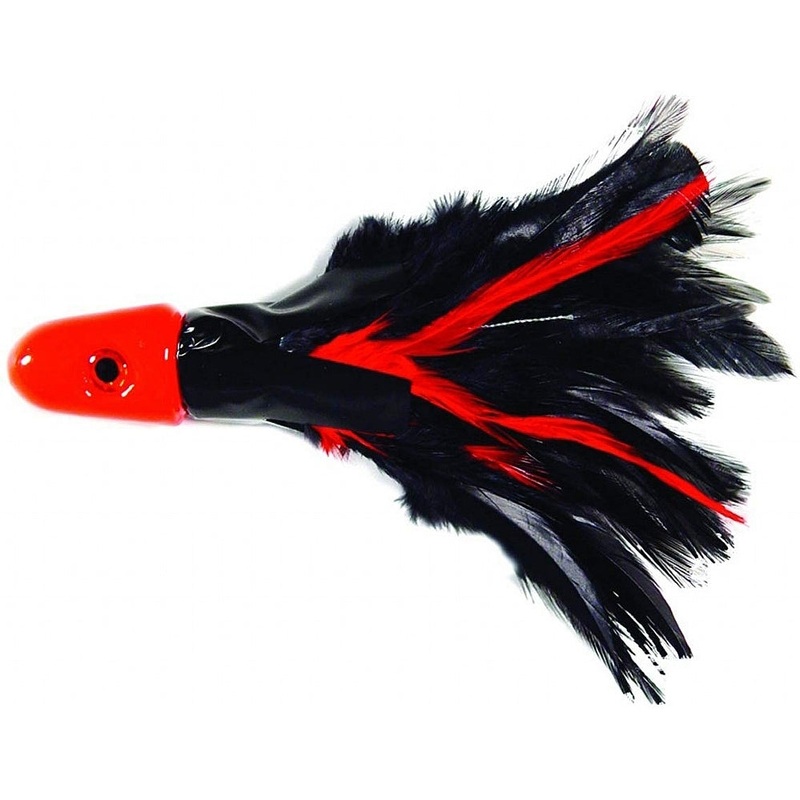 C&H Feather 2oz Black/Red